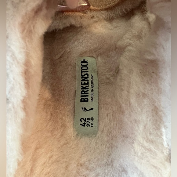 Birkenstock Arizona Shearling Light Rose Regular Width - Picture 4 of 7